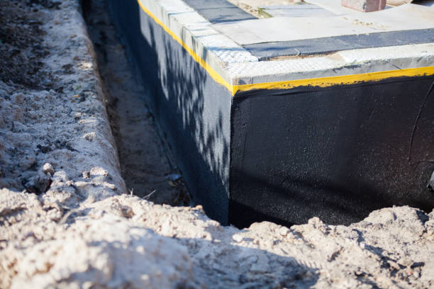 Residential Interior Drainage System installation at a Neshanic Station, NJ home by SJ Waterproofing Pros