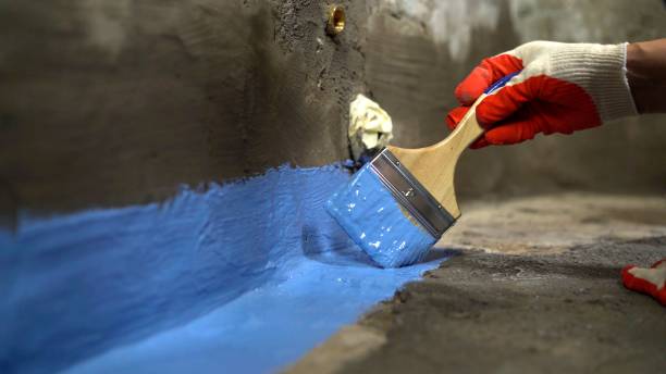 Commercial Interior Drainage System project at a Neshanic Station, NJ business property by SJ Waterproofing Pros